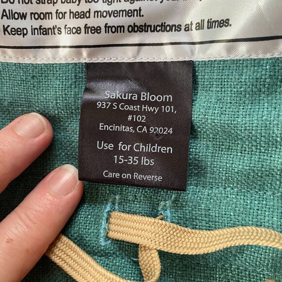 Sakura Bloom Onbuhimo 100% Silk Carrier - Picture 3 of 4